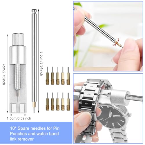 Serplex® Watch Repair Kit Watch Repair Screwdriver Set for Battery Replacement, Strap Adjustment, Back Case Opening Multipurpose Essential Tools for Watch Repair Kit with Tool Bags - Image 4