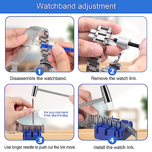 Serplex® Watch Repair Kit Watch Repair Screwdriver Set for Battery Replacement, Strap Adjustment, Back Case Opening Multipurpose Essential Tools for Watch Repair Kit with Tool Bags - Image 2