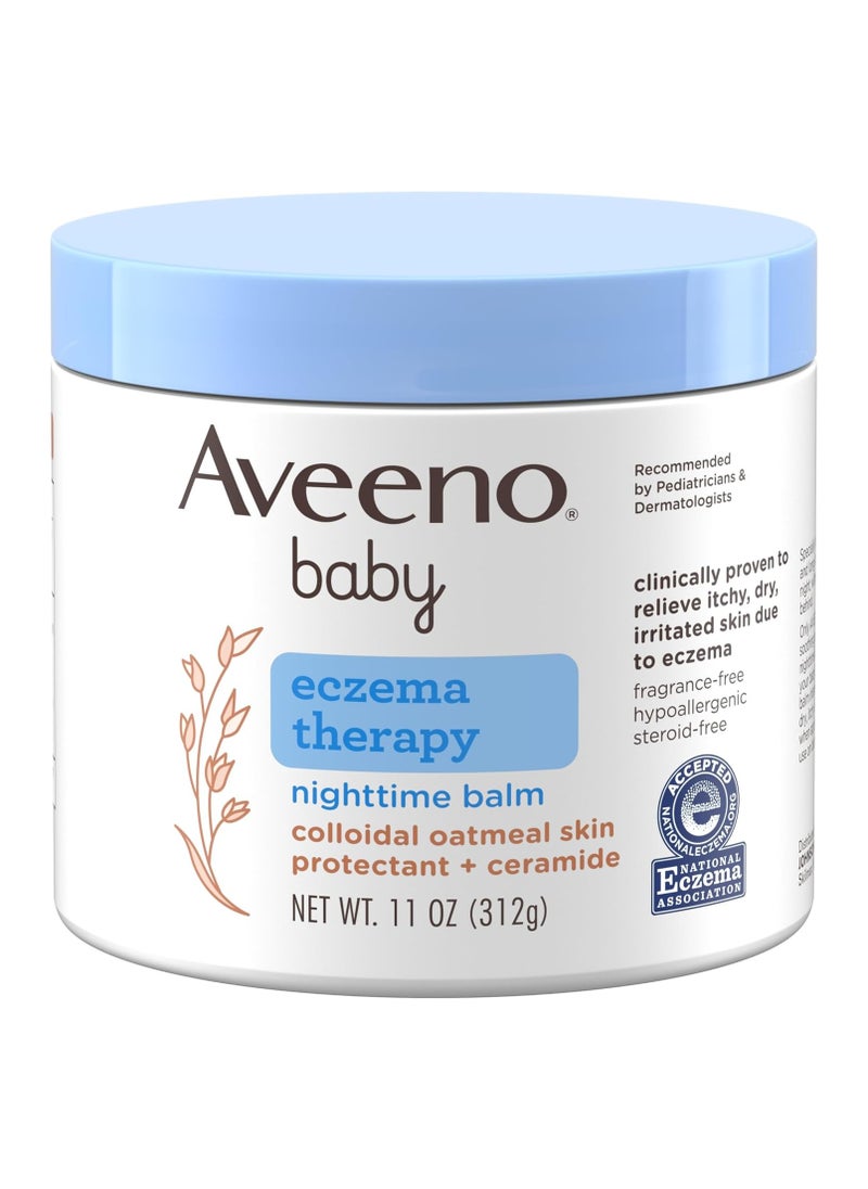 Aveeno Baby Aveeno Baby Eczema Therapy Nighttime Balm, Skin Protectant for Eczema Relief, 11oz 