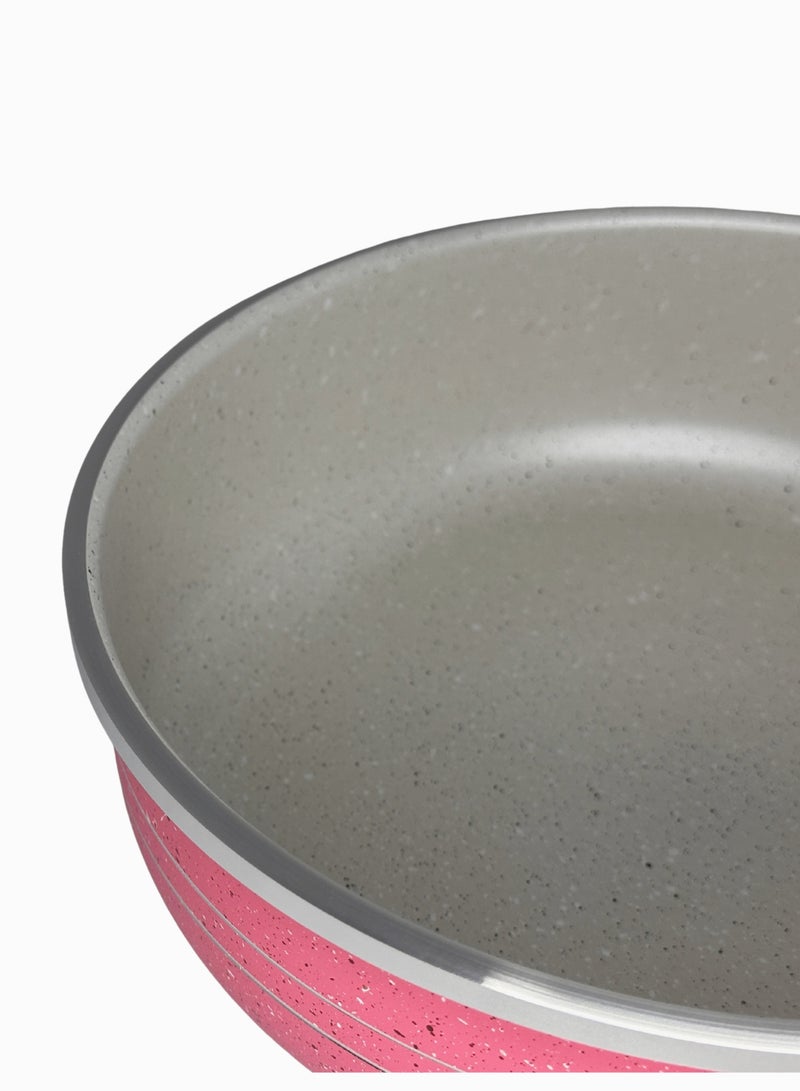 ديسيني طقم صواني خبز جرانيت غير لاصقة 4 قطع – وردي | قوالب كيك دائرية للفرن - Image 5