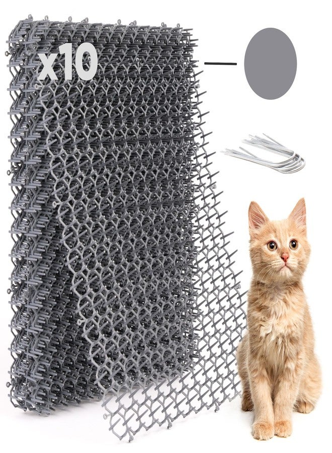 Petfolio 10 Pack Extra Large Cat Scat Mat for Cats - Cat Spike Mat 16.5 x 13.4 Inch with 1 Inch Spikes is Perfect to Keep Cats Away Indoor and Outdoor - Image 1