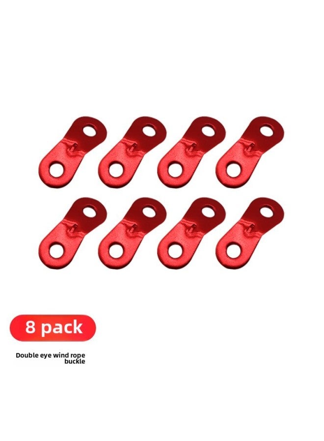 Camping Canopy Tent Ground Nail Bag Tool Accessories Set Multi-functional Portable Canvas Storage And Finishing Bag-Color:Red Metal Tight Rope Buckle * 8-Specifications:Standard  - Image 1