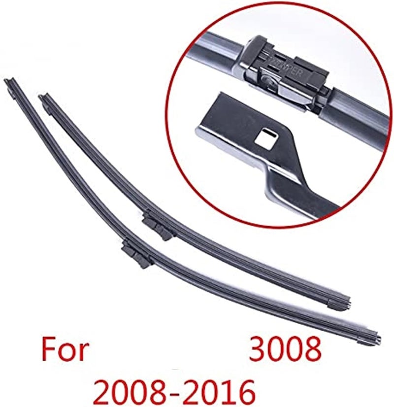 QASULER Windshield Wipers for Peugeot 3008 (2008-2016) - Image 4