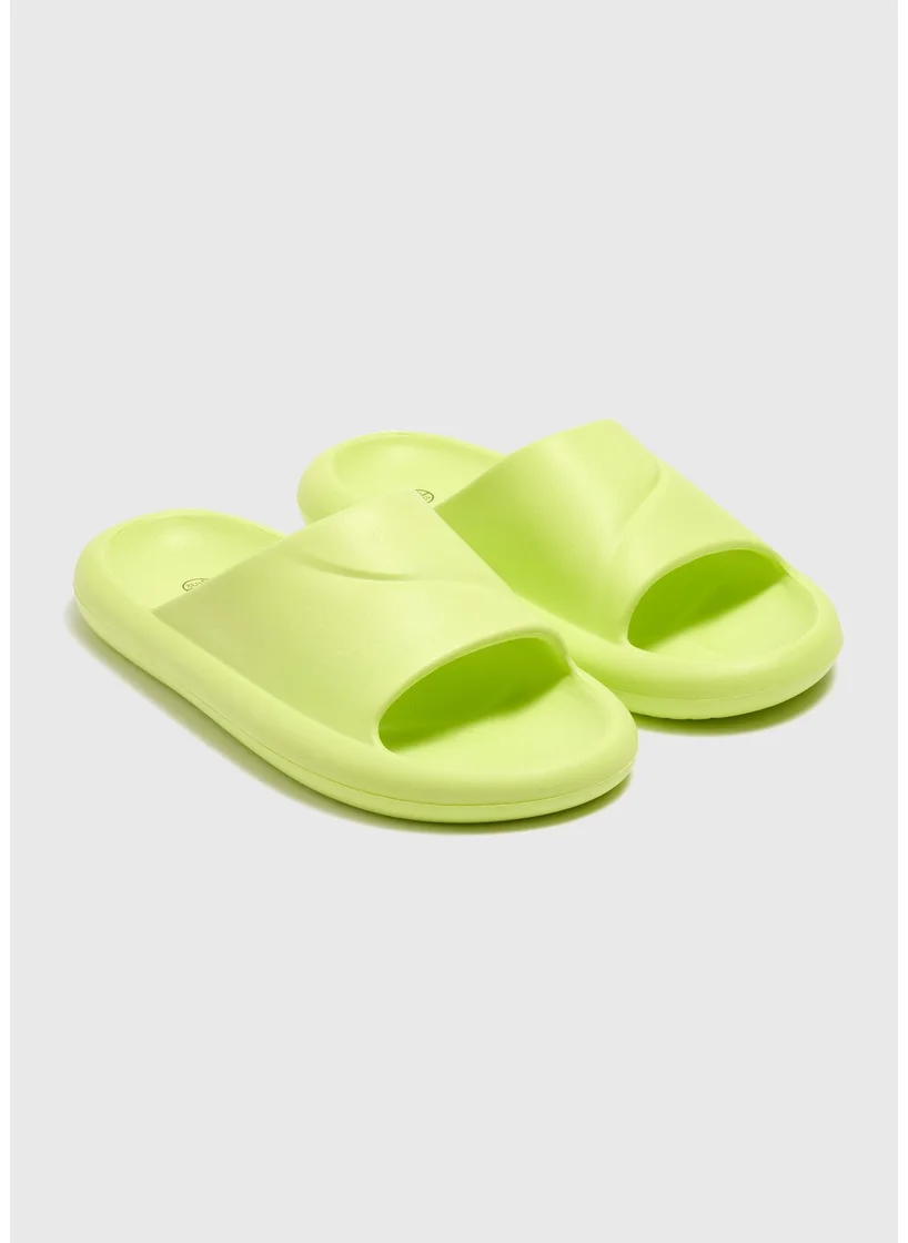 Matalan Girls Lime Sliders