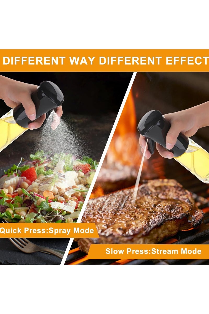 Oil Spray, Glass Oil Sprayer Bottle, Refillable Kitchen Dispenser with Brush and Sticker, Multi-Purpose for Cooking, Grilling, Baking, Salads, Air Fryer, Multiuse - Image 5