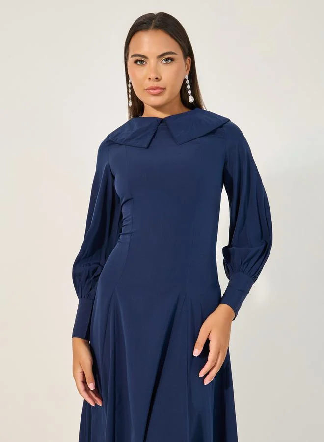 Styli Balloon Sleeve Dress