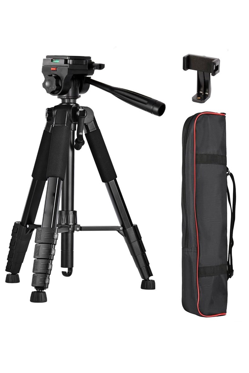 Tripod,Camera Tripods 70" Tripod Stand with Travel Bag for Photography/Video Recording, Professional Heavy Duty Tripod with Wireless Remote & Phone Holder for DSLR/SLR/DV/Projector/Phone - Image 1
