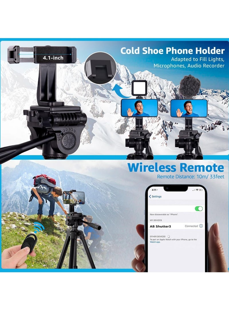 Generic - Tripod,Camera Tripods 70" Tripod Stand with Travel Bag for Photography/Video Recording, Professional Heavy Duty Tripod with Wireless Remote & Phone Holder for DSLR/SLR/DV/Projector/Phone - Image 1