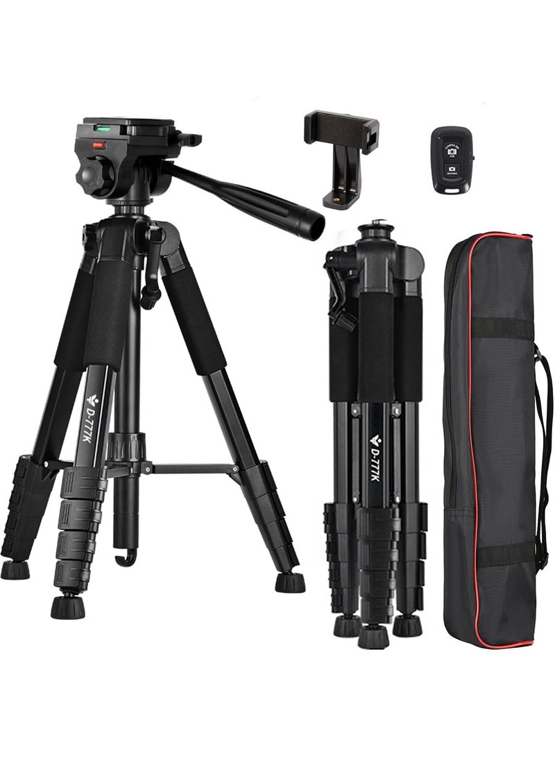 Generic - Tripod,Camera Tripods 70" Tripod Stand with Travel Bag for Photography/Video Recording, Professional Heavy Duty Tripod with Wireless Remote & Phone Holder for DSLR/SLR/DV/Projector/Phone - Image 1