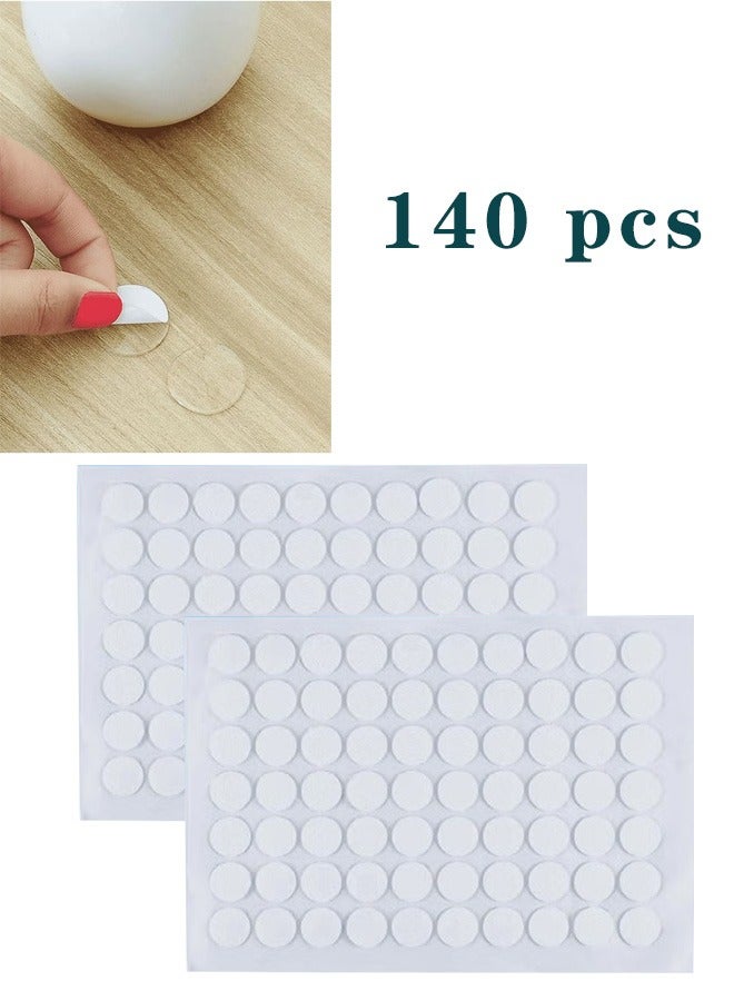 Round Double Sided Adhesive Tape Stickers Traceless 140 sticks - Image 1