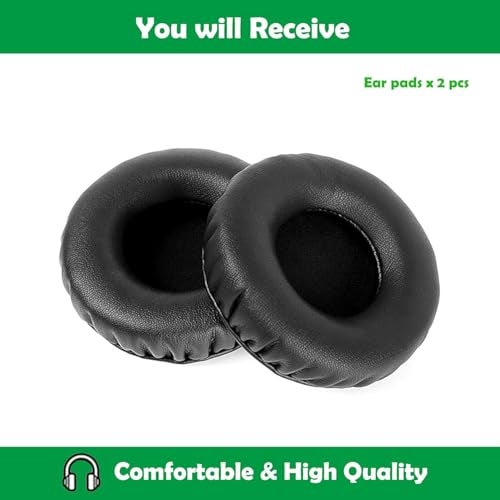 Heavy driver® Replacement Ear Cushions for Boat Rockerz 400, 430, 370, 900 and Sony WH-CH500/CH510/CH520 Headphones – 70mm Soft Leatherette Earpads with Memory Padding – Black - Image 5