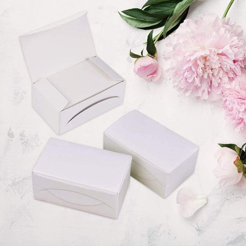 كاست ويف 100 قطعة من بطاقات ورق كرافت فارغة، بطاقة كلمة، بطاقة رسالة، بطاقة هدية DIY، متوفرة على الوجهين، مصممة بجودة عالية، فكرة DIY للمكتب والمنزل والحفلات، لون أبيض - Image 5