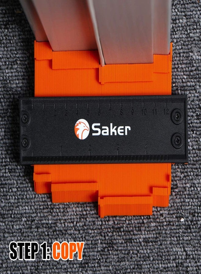 Saker Contour Gauge Profile Tool- Adjustable Lock-Precisely Copy Irregular Shape Duplicator -Father's Day Gift for Irregular Welding Woodworking Tracing -Tool for DIY Handyman, Construction (10INCH) - Image 3
