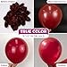 Bezente Burgundy Balloons Latex Party Balloons 100 Pack 12 inch Round Helium Dark Ruby Retro Wine Chestnut Red Maroon Balloons for Valentines Day Birthday Casino Themed Cherry Party Decorations - Image 4