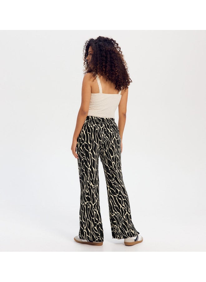 promod - Wideleg zebra pattern trousers - Image 1
