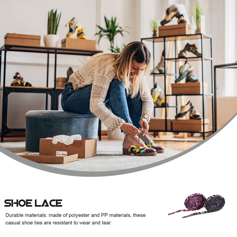 2 Pairs Flat High Density Shoestring Outdoor Casual Shoe Accessory - Image 4