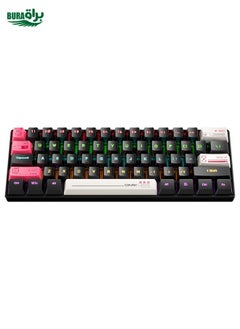 ONIKUMA G55 61 Keys RGB Colorful Lighting Wired Gaming Mechanical Keyboard(Black)