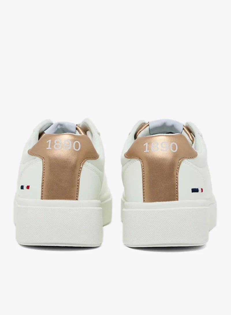 U.S. Polo Assn. WHITE Women Low Top Comfort Sneakers for Women | Best Price UAE