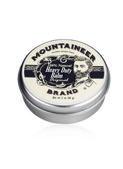 Mountaineer Brand Heavy Duty Beard Balm For Men 100% Natural With No Parabens Or Dyes Leave In Styling And Conditioning Balm Shape Smooth Grooming Beard Kit Original Scent 2Oz