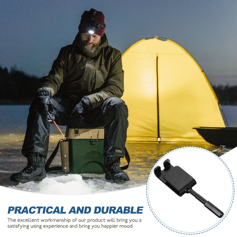 Fishing Drill Adapter for Ice Anchor, Durable Spiral Screw for Camping Grounds - Image 4