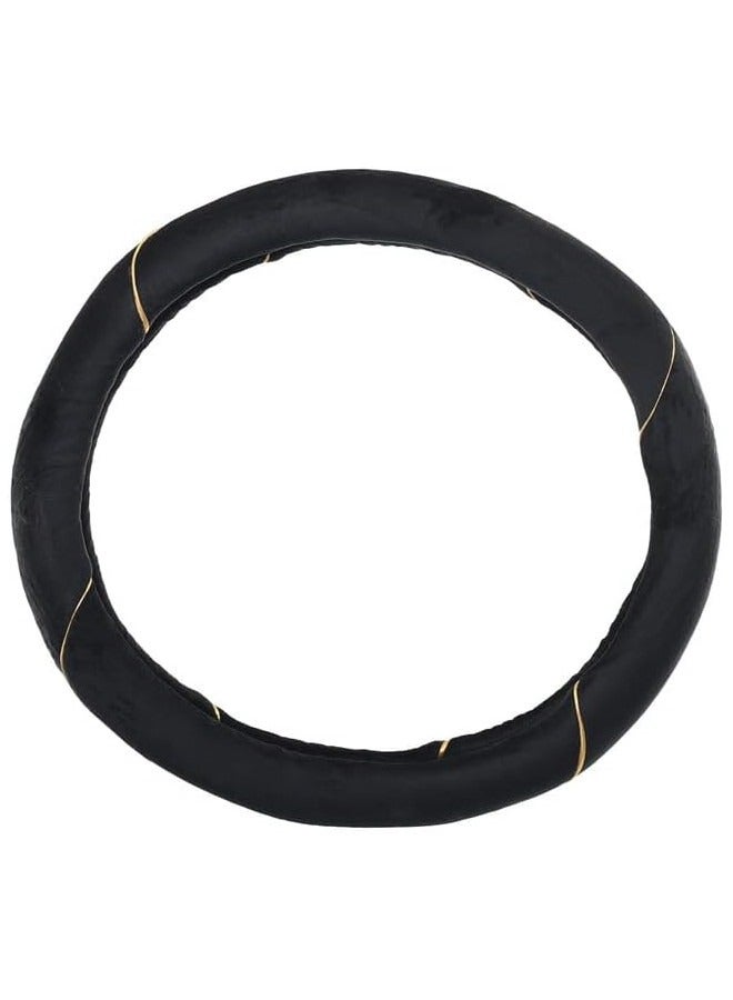 غطاء عجلة القيادة من كابوتان - (اسود مع خط اصفر) - Image 2