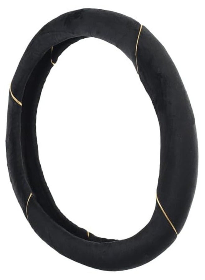 غطاء عجلة القيادة من كابوتان - (اسود مع خط اصفر) - Image 3