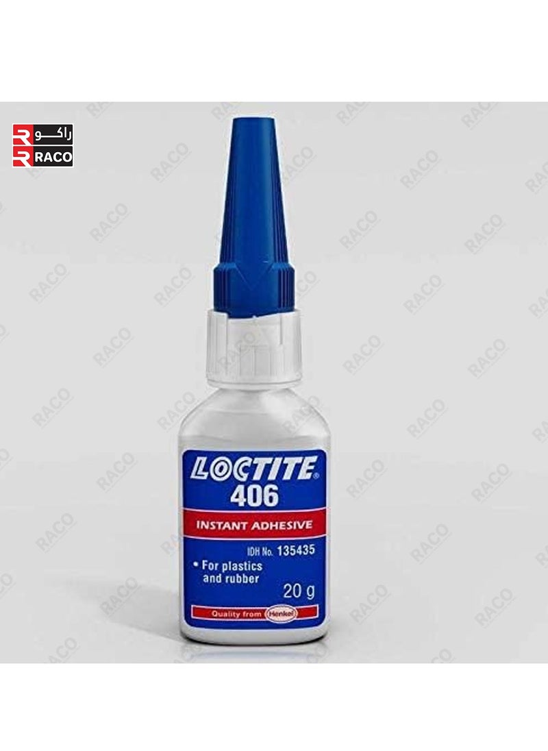 Loctite - Loctite 406 Fast Rubber and Plastic Bonding Adhesive - 20g - Image 1