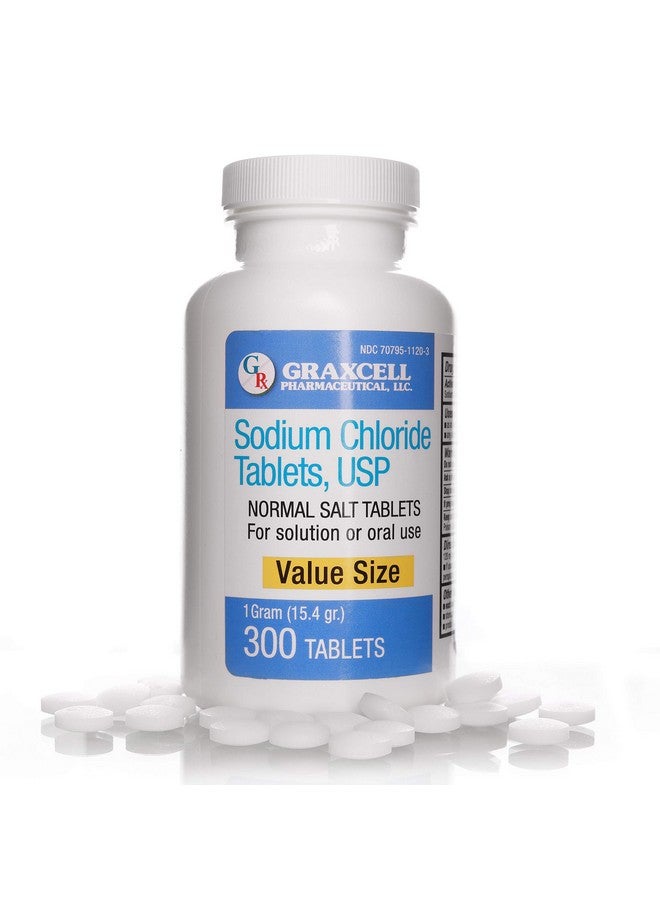 Graxcell Sodium Chloride Tablets 1 Gm ; 300 Count ; Normal Salt Tablets ; (15.4Gr.) - Image 1