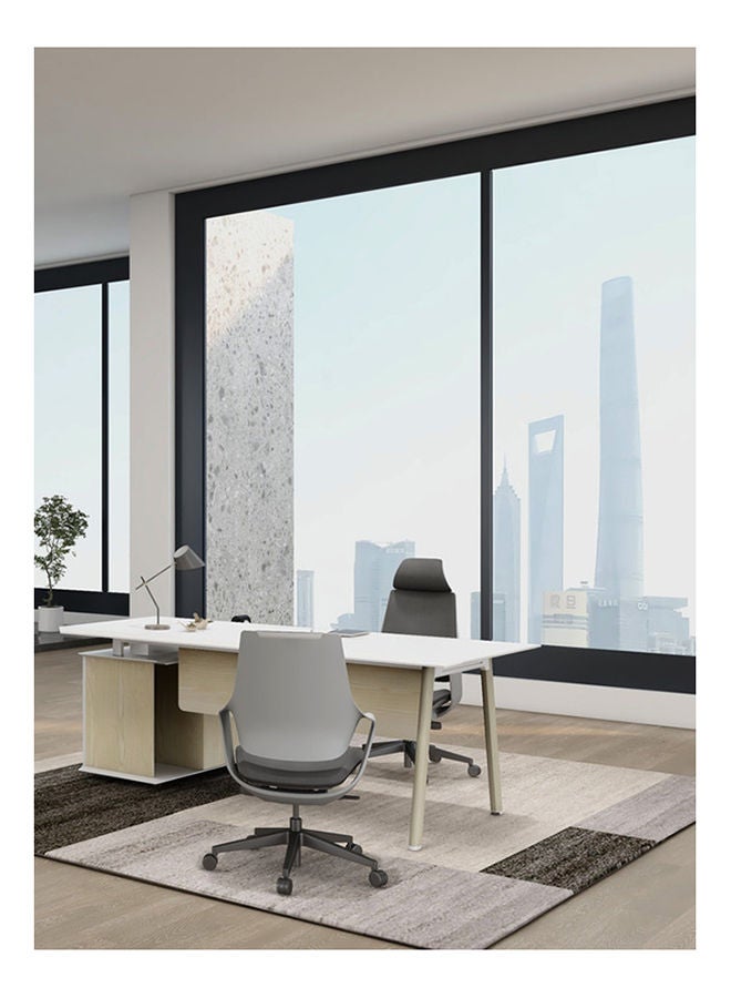 Neo Front Manager Table Powder Coated Director Table Executive Desk L Shape With Side Cabinet 1.8 m - Image 2