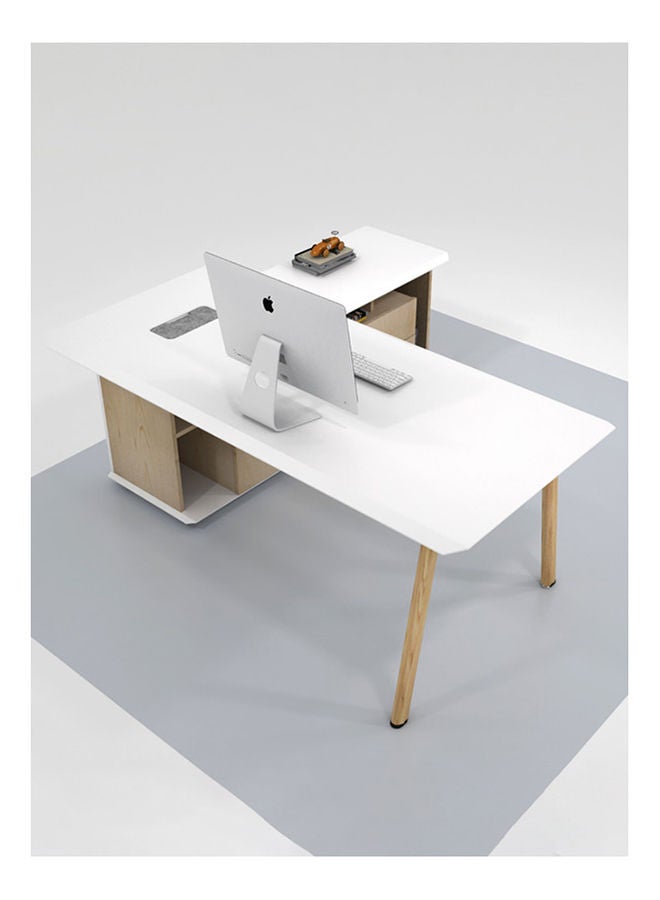 Neo Front Manager Table Powder Coated Director Table Executive Desk L Shape With Side Cabinet 1.8 m - Image 3