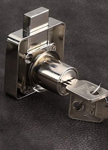Met Craft Zinc Dimple Multipurpose Key Lock With 2 Dimple Key (22 Mm, Silver)- Pack Of 2. - Image 4