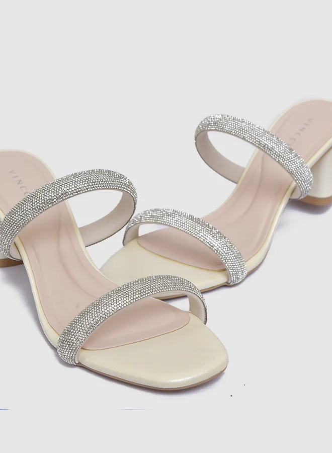 Vincci Multi Strap Mid Heel Sandals