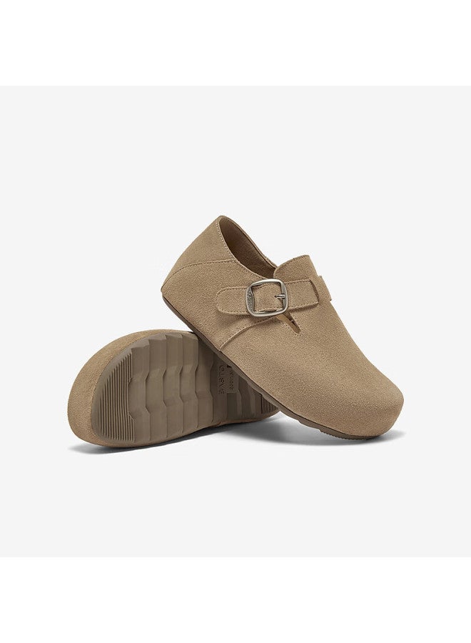 Basto 25 Autumn Birkenstock Style Fashion Retro Commuter Casual Women's Flats D3532cm5 Beige Size 35 - Image 2