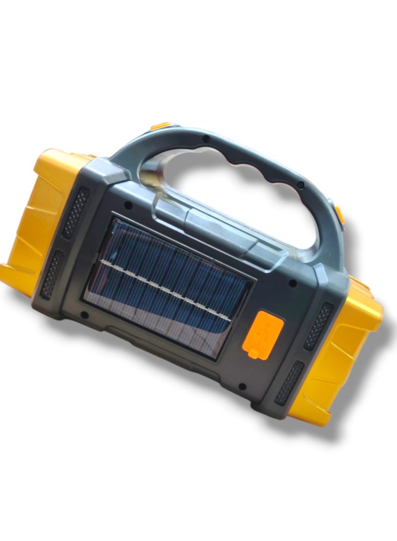 كشاف LED بالطاقة الشمسية/قابل لإعادة الشحن للتخييم - Image 4