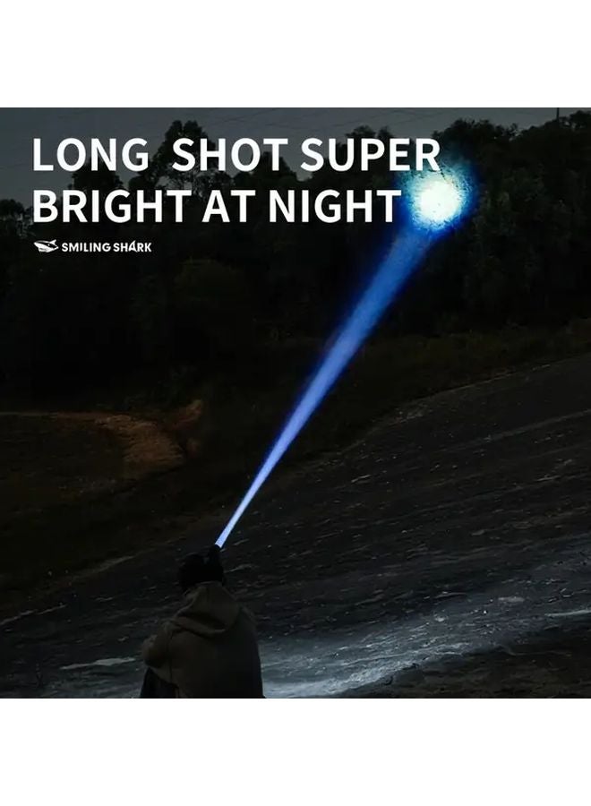 سميلينغ شارك حساس الحركة مصباح أمامي LED قابل لإعادة الشحن قابل للتكبير / التصغير فضي 3 أوضاع منفذ Type C - Image 5