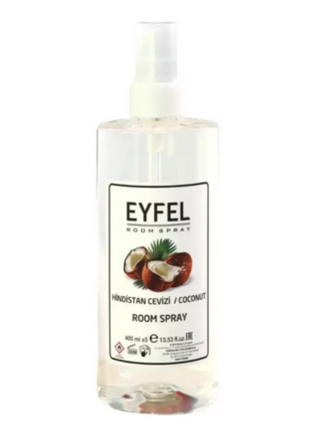 EYFEL Room Freshner Spray In Hindistan Cevizi/Coconut Fragrance- 400ml