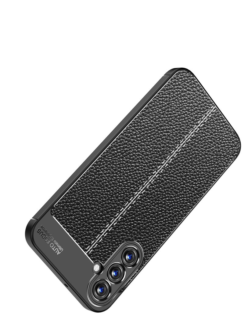 أوتو فوكس جراب حمايه سيليكون تصميم2 مقاوم للصدمات حمايه للكاميرا متوافق مع Samsung Galaxy A55 (اسود) - Image 3