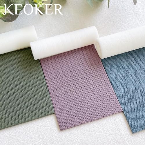 KEOKER Polymer Clay Texture Roller, Polymer Clay Roller for Making Earrings, Texture Roller for Polymer Clay, Like Polymer Clay Texture Sheets, Great Work with Polymer Clay Cutters (fabric) (3pcs All) - Image 5