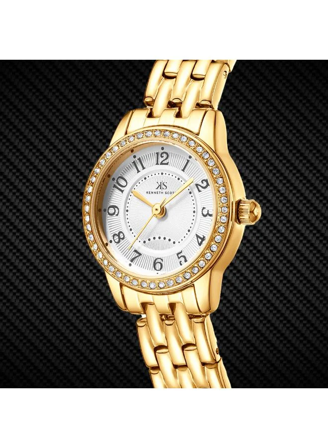 KENNETH SCOTT Women's Stainless Steel Analog Watch K25511-GBGW - 23 mm