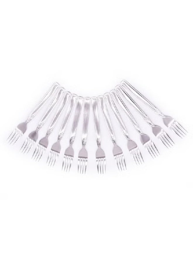 LTR NCS-769SDF Stainless Steel Dessert Fork Set – Elegant Tableware, Pack of 2 - Image 4