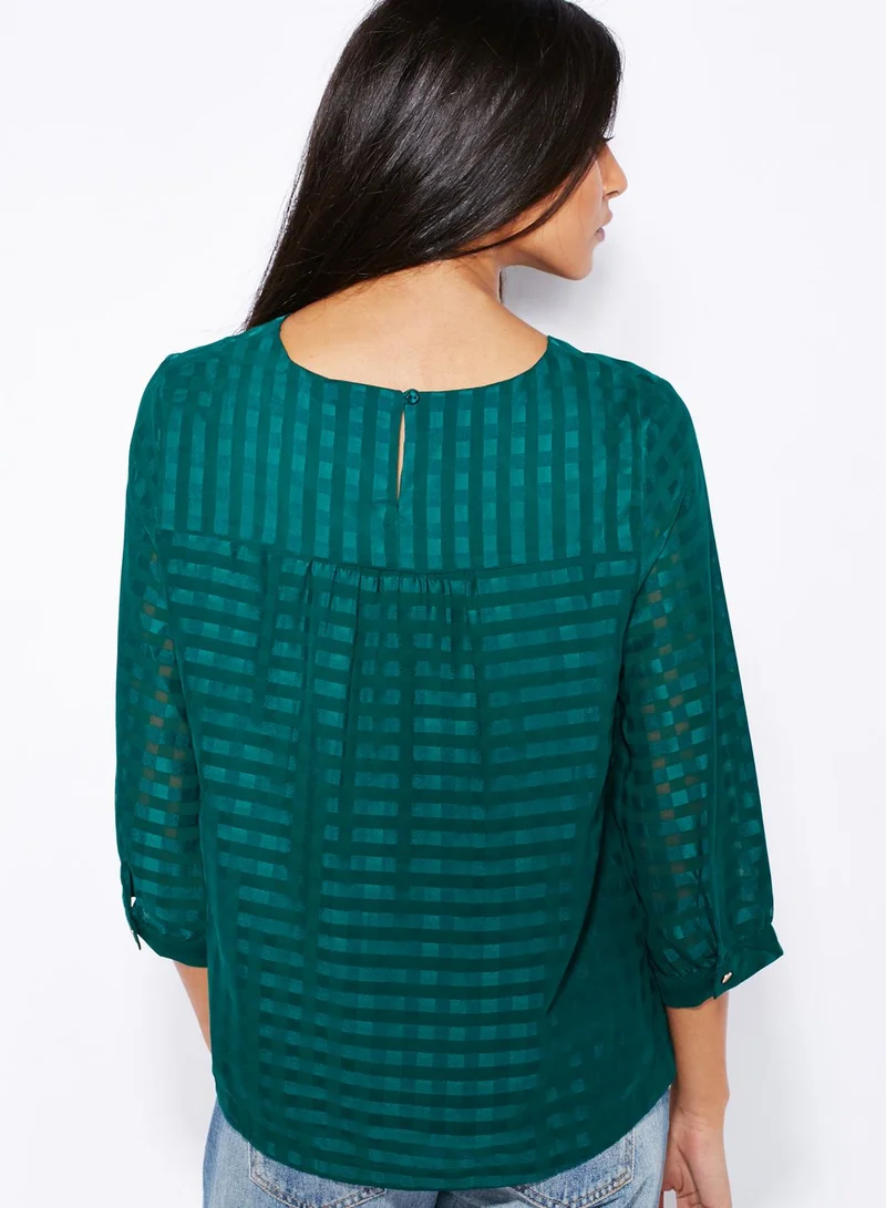 VERO MODA Camela Gingham Pattern Top
