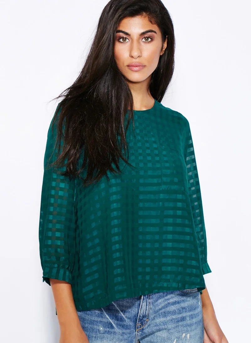 VERO MODA Camela Gingham Pattern Top