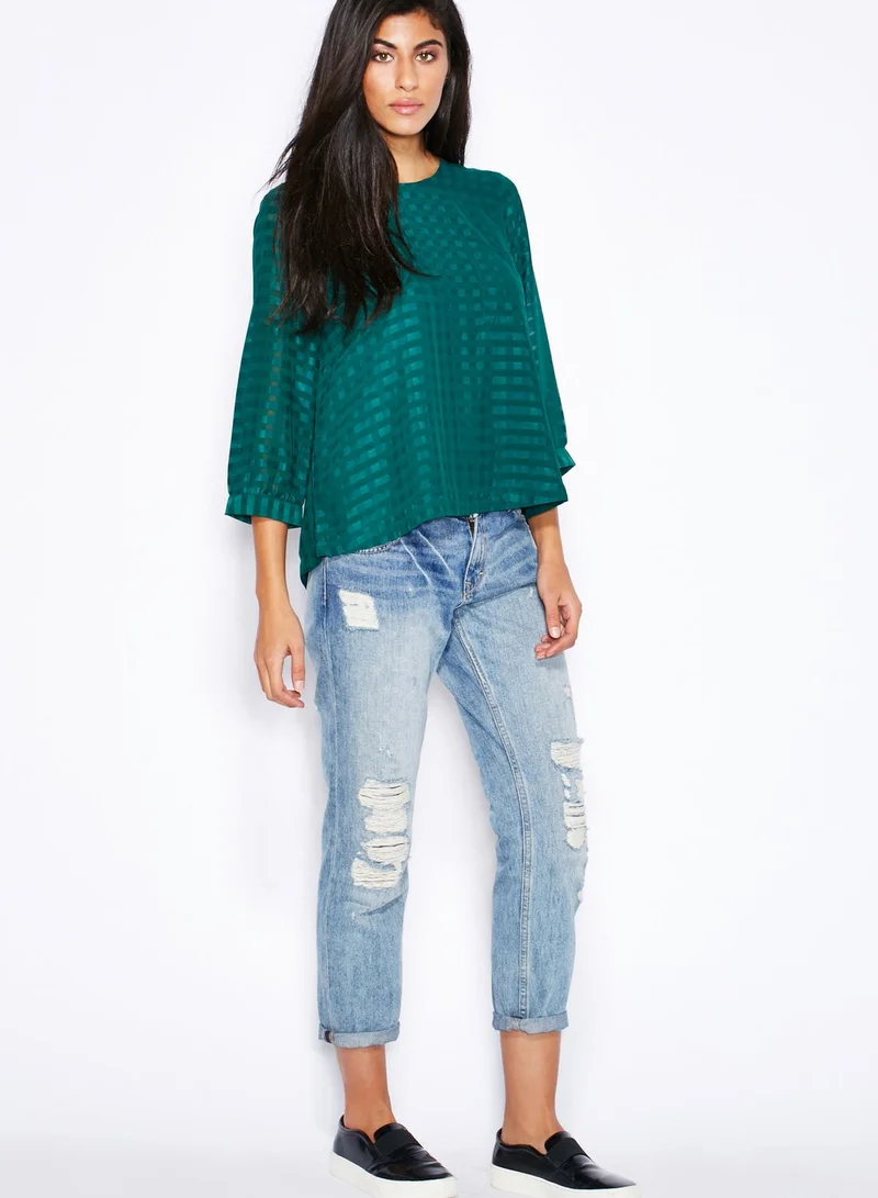 VERO MODA Camela Gingham Pattern Top