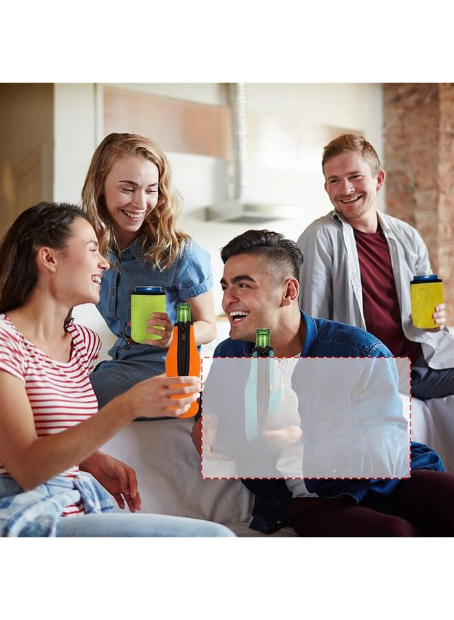 LAMAY 12oz Standard Can Sleeves Insulators Sleeves Standard Can Covers 12OZ Beer Bottle Sleeves Coolers Holder Non-slip Neoprene Can Coolier Sleeves 4PC Pack - Image 4