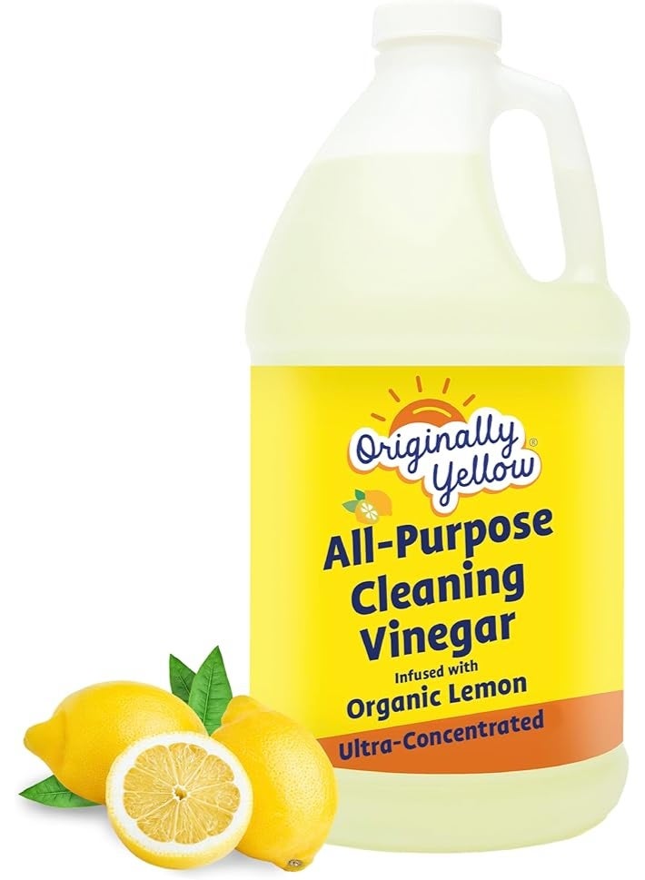 Originally Yellow All-Purpose Cleaning Vinegar for Home Floor Cleaning Solution with Distilled Vinegar, 1.89 L (1-Pack)