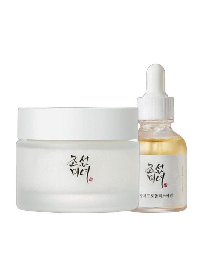 Beauty of Joseon Dynasty Cream Facial Moisturizer for Dry, Acne-Prone 50ml + Glow Serum Propolis and Niacinamide Hydrating Facial Soothing Moisturizer 30ml - Image 1