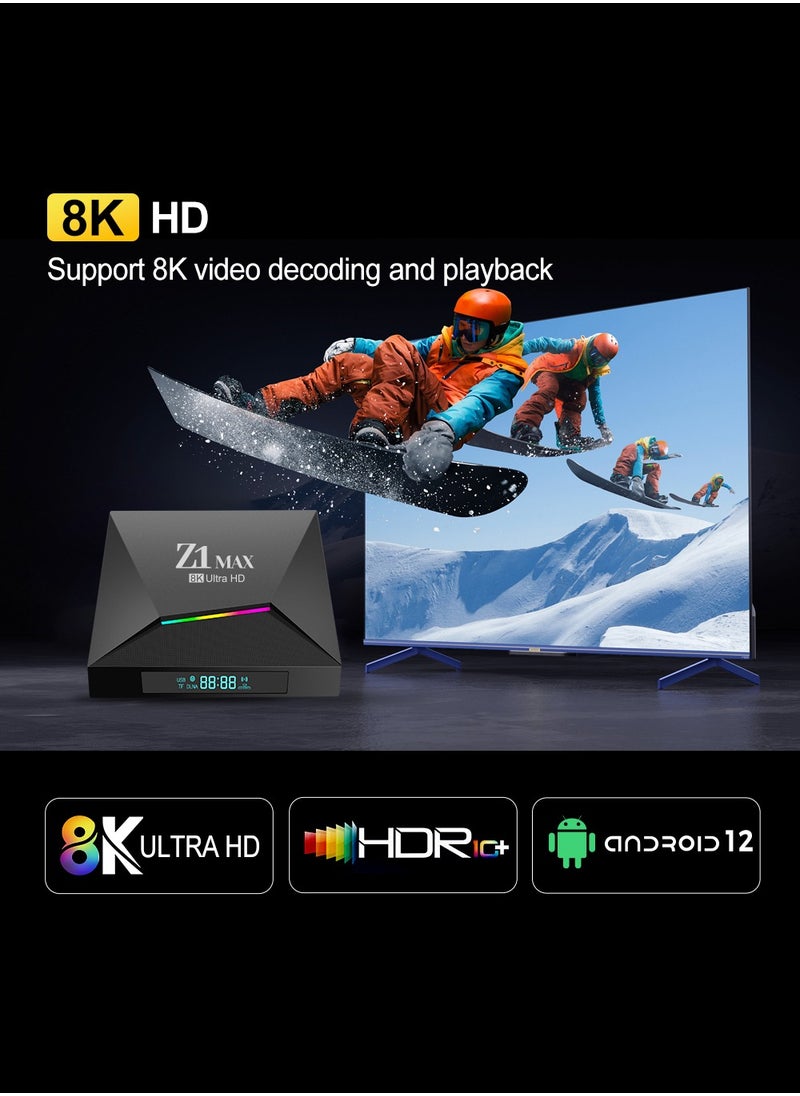 Generic - Android12 8K UHD TV Stick & TV Box With Google Play Youtube Chrome APPs and Mouse Mode Remote Enjoy Movie TV Radio Music Games Browse Web News - Image 1