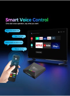 ماركة غير محددة جهاز Android 12 8K UHD TV Stick & TV Box مع تطبيقات Google Play و YouTube و Chrome وجهاز تحكم عن بعد بوضع الفأرة، استمتع بمشاهدة الأفلام والتلفزيون والراديو والموسيقى والألعاب وتصفح الويب والأخبار.  - Image 5