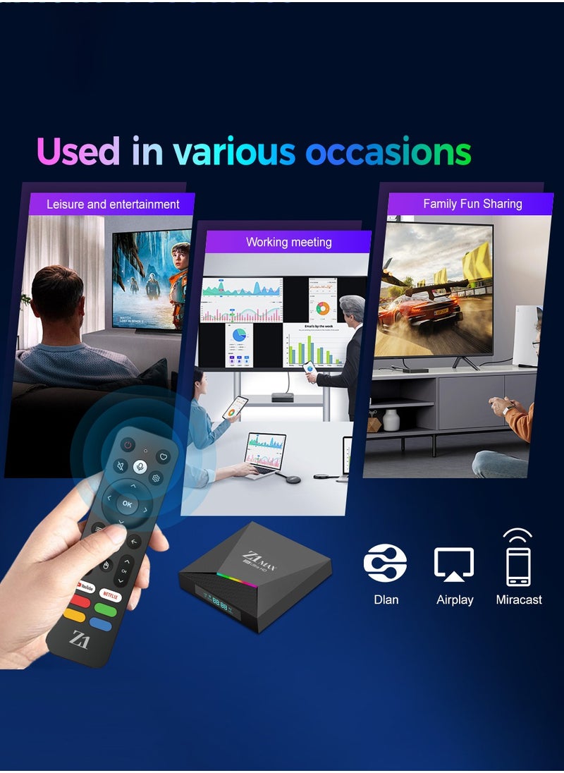 Generic - Android12 8K UHD TV Stick & TV Box With Google Play Youtube Chrome APPs and Mouse Mode Remote Enjoy Movie TV Radio Music Games Browse Web News - Image 1