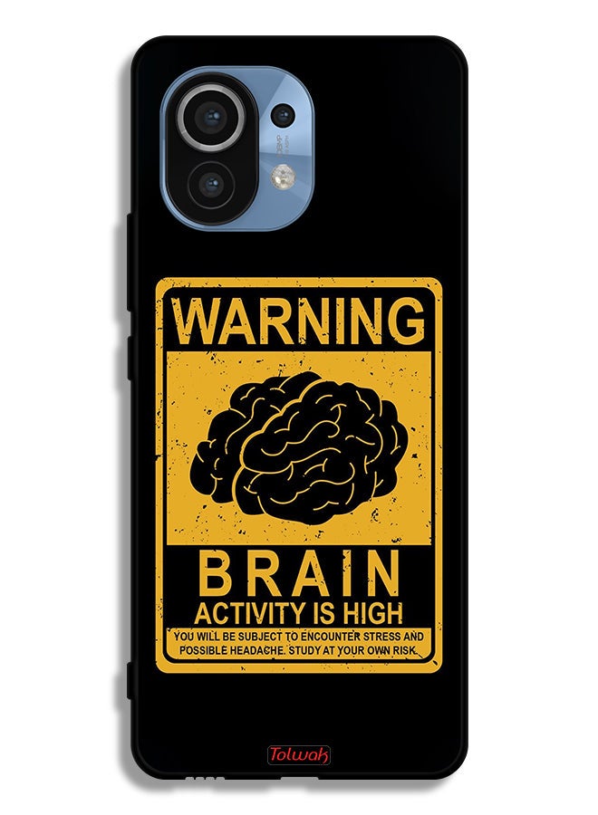 Tolwak Xiaomi Mi 11 Protective Case Cover Warning Brain Activity Is High - Image 2